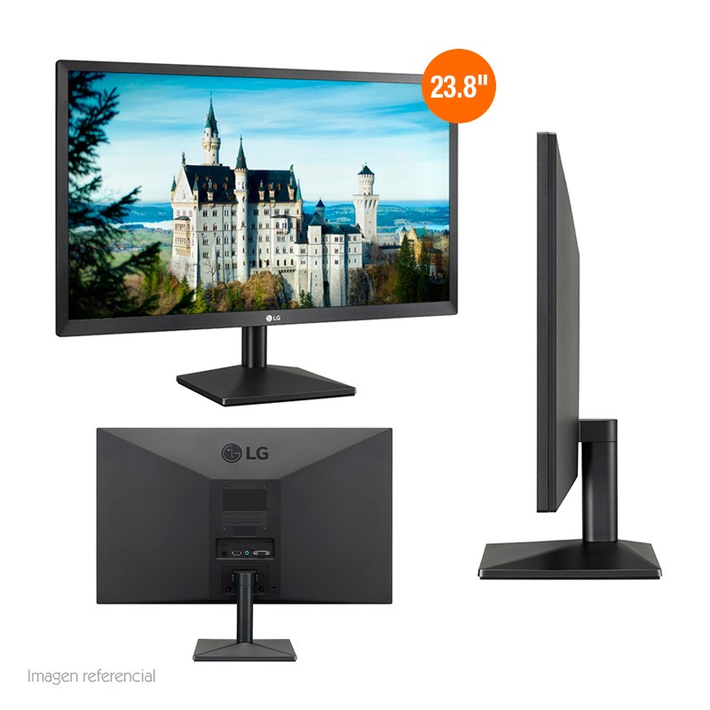 Monitor LG 24MK430H-B, 23.8", 1920x1080, IPS, Full HD, HDMI / VGA / Audio.