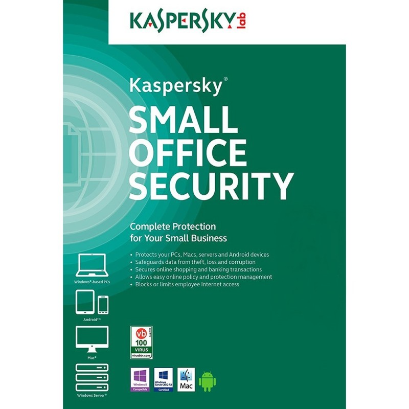 Licencia Kaspersky Small Office 50 Pcs 5 Server 1 Año